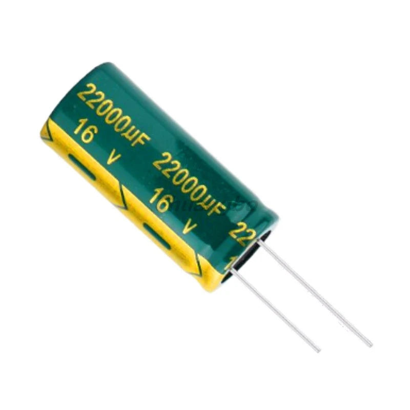 Custom 5PCS-20PCS 16V22000UF 18*25 18*40 22000UF 16V Low ESR/Impedance high frequency aluminum electrolytic capacitor size Manufacturer