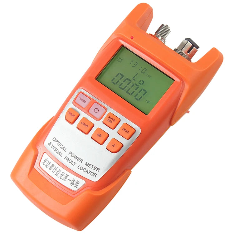 Custom Orange AUA-9AC OPM Optical Power Meter & Visual Fault Locator -70~+10dBm VFL 10mW Handheld Optical Laser Light Source Manufacturer