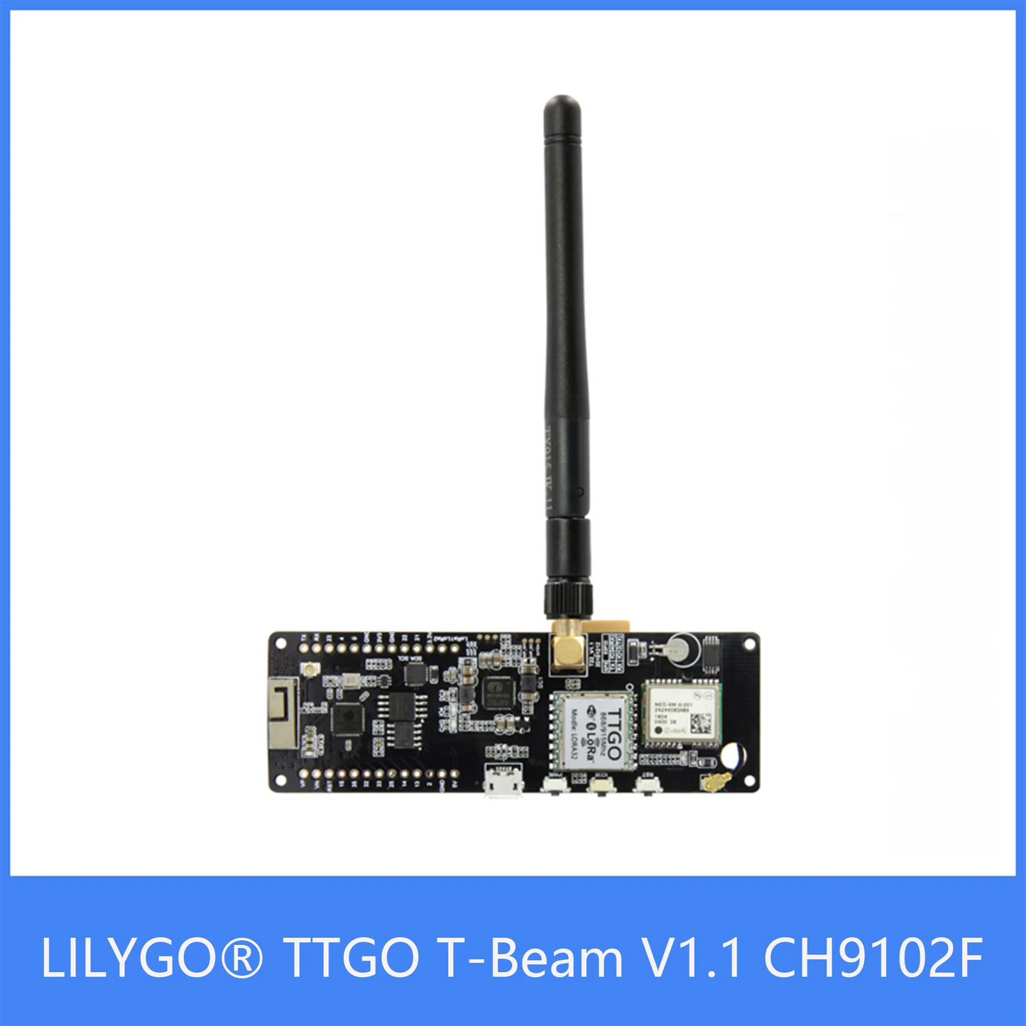 Custom TTGO T-Beam V1.1 ESP32 433/868/915/923Mhz WiFi Wireless BT Module GPS NEO-6M sma LORA 32 18650 Battery Holder Manufacturer