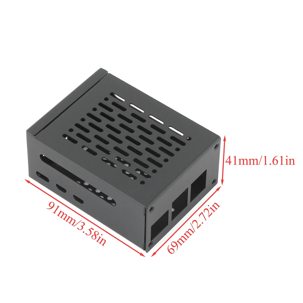 Metal Protective Shell Case Compatible PCle to M.2 SSD Expansion Board Active Cooler Fan for Raspberry Pi 5