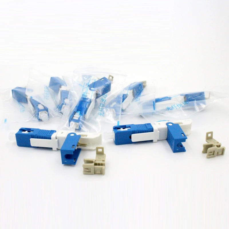 Custom 50PCS KPYSC250P-CE FTTH SC UPC Optical fibe quick connector SC PC FTTH Fiber Optic Fast Connector SC Connector Manufacturer