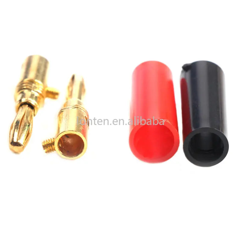 Custom Custom 20Pcs 4mm Adapter Wire Cable Audio Speaker Banana Plugs Connector Black Red New Manufacturer