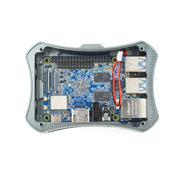 Custom NanoPi M4V2 CNC Metal Case Combo Rockchip FriendlyELEC RK3399 SoC 2.4G &amp; 5G dual-band WiFi+ 4.1 Ubuntu Android Custom PCB Manufacturer