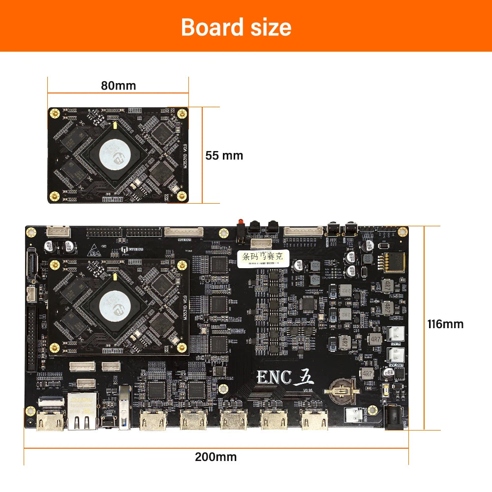 Custom PCBA Link Pi ENC5 Evaluation board Hisilicon Hi3531DV100 HD/NDI Encoder Decoder HD smartP AVBR/RTMPLive Broadcast YouTube Manufacturer
