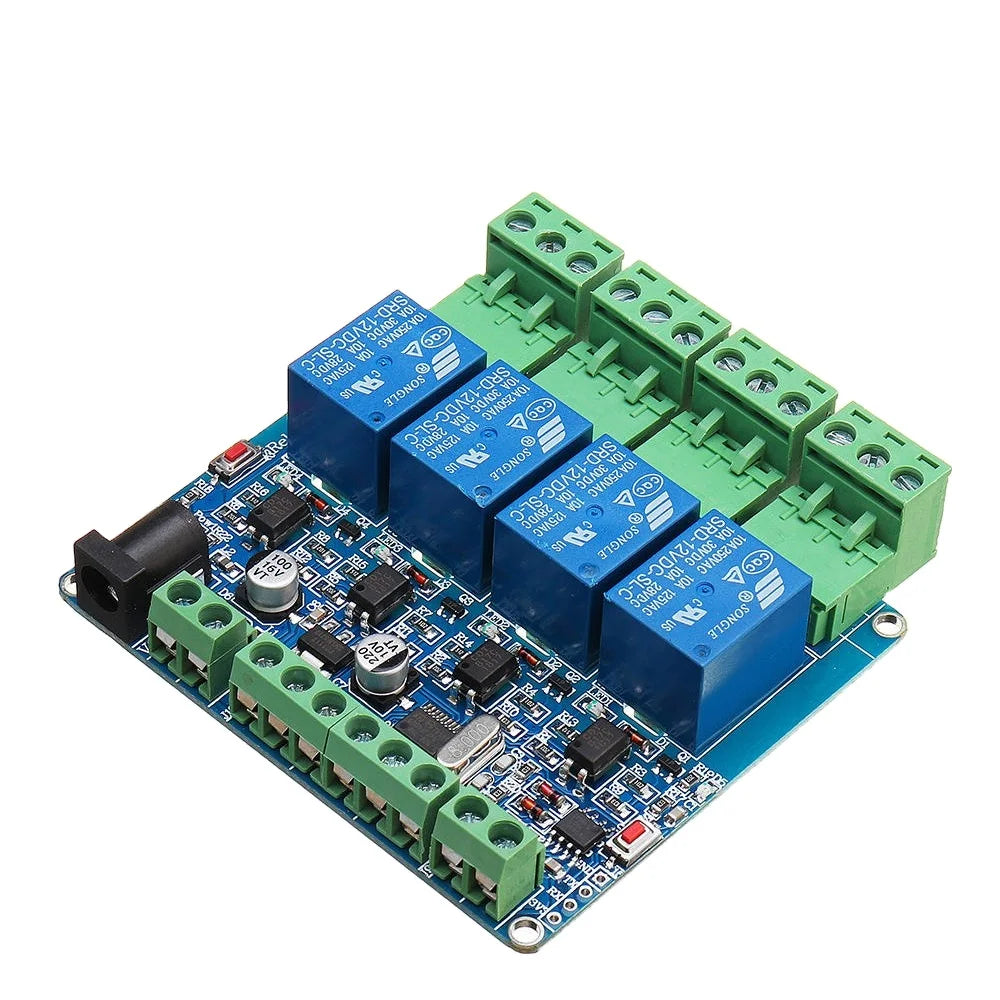 Custom Lonten Modbus RTU 4 Channel Relay Module 4CH Input Optocoupler ...