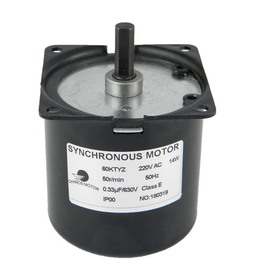 Custom 60KTYZ AC 220V 50RPM Synchronous Motor Electric Motor With Bracket Fixed Seat High Hardness Manufacturer