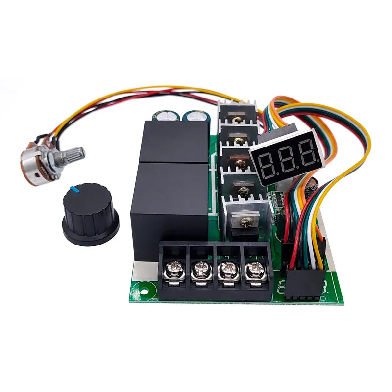 Custom Digital Display 40A PWM Speed Governor Controller DC Motor Input 12V 24V 48V 0~100% Adjustable Drive Module Manufacturer