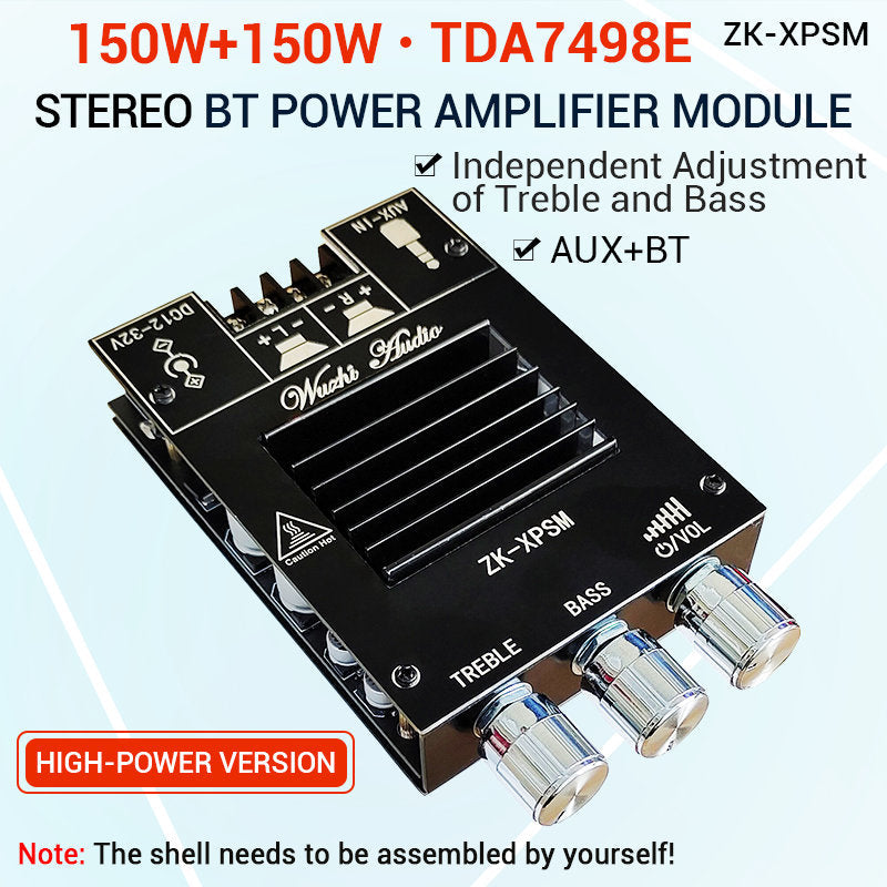DA7498E 2*150W Audio Power Amplifier Stereo Subwoofer Theater AUX Equalizer AMP amplifier audio pcb assembly