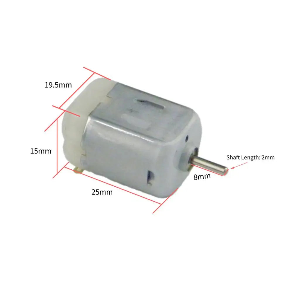 Custom Lot of 2 Small DC 130 Motor 3-6 V for Model,Fan,Remote Control Devices 8000RPM Manufacturer
