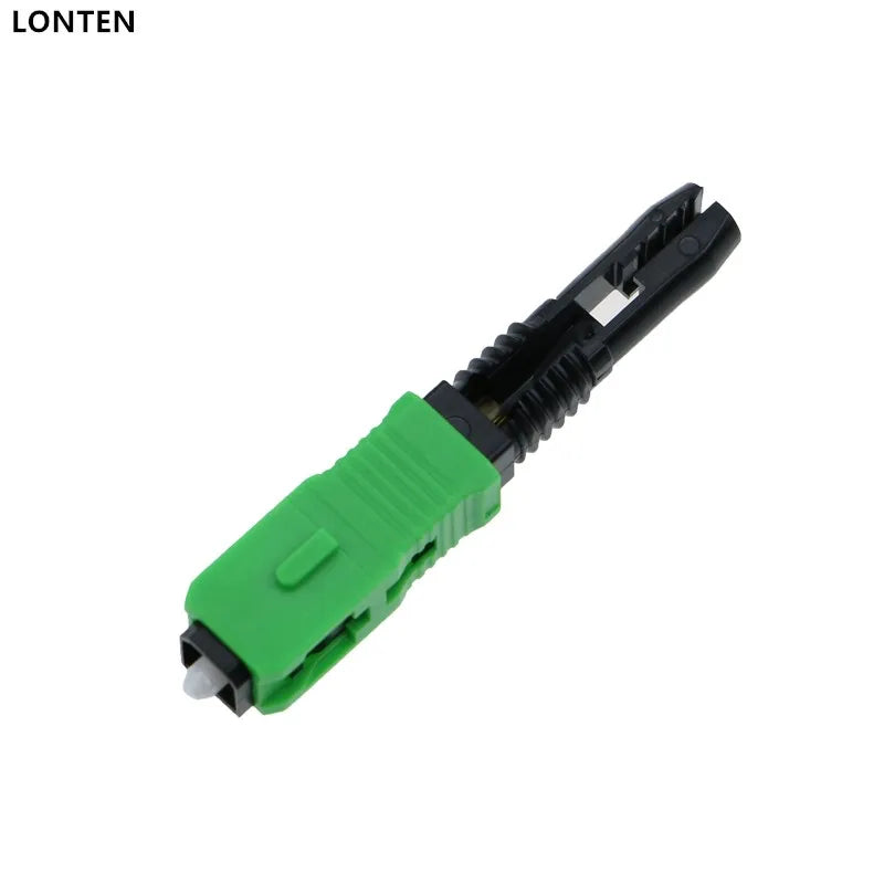 Custom 100PCS FTTH SC APC FTTH pre-bur fiber optic quick connector SC APC FTTH Fiber Optic Fast Connector SC Connector Manufacturer