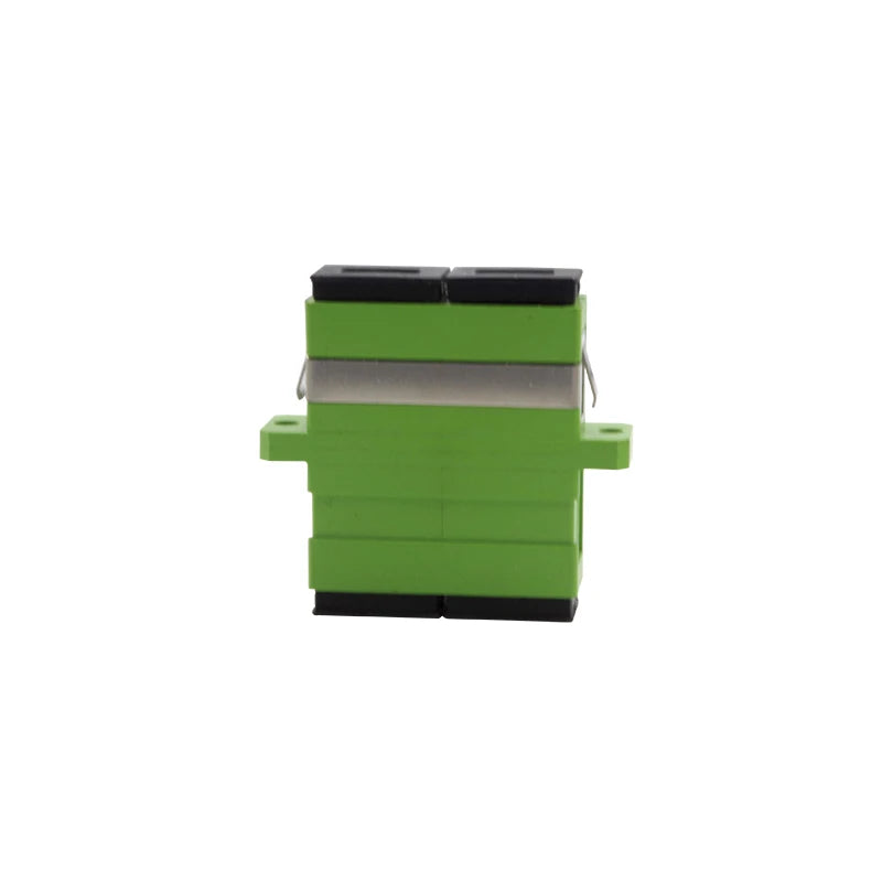 Custom 100PCS SC APC Duplex single-mode Fiber optic Adapter SC Optical fiber coupler SC APC Fiber flange SC connector Manufacturer