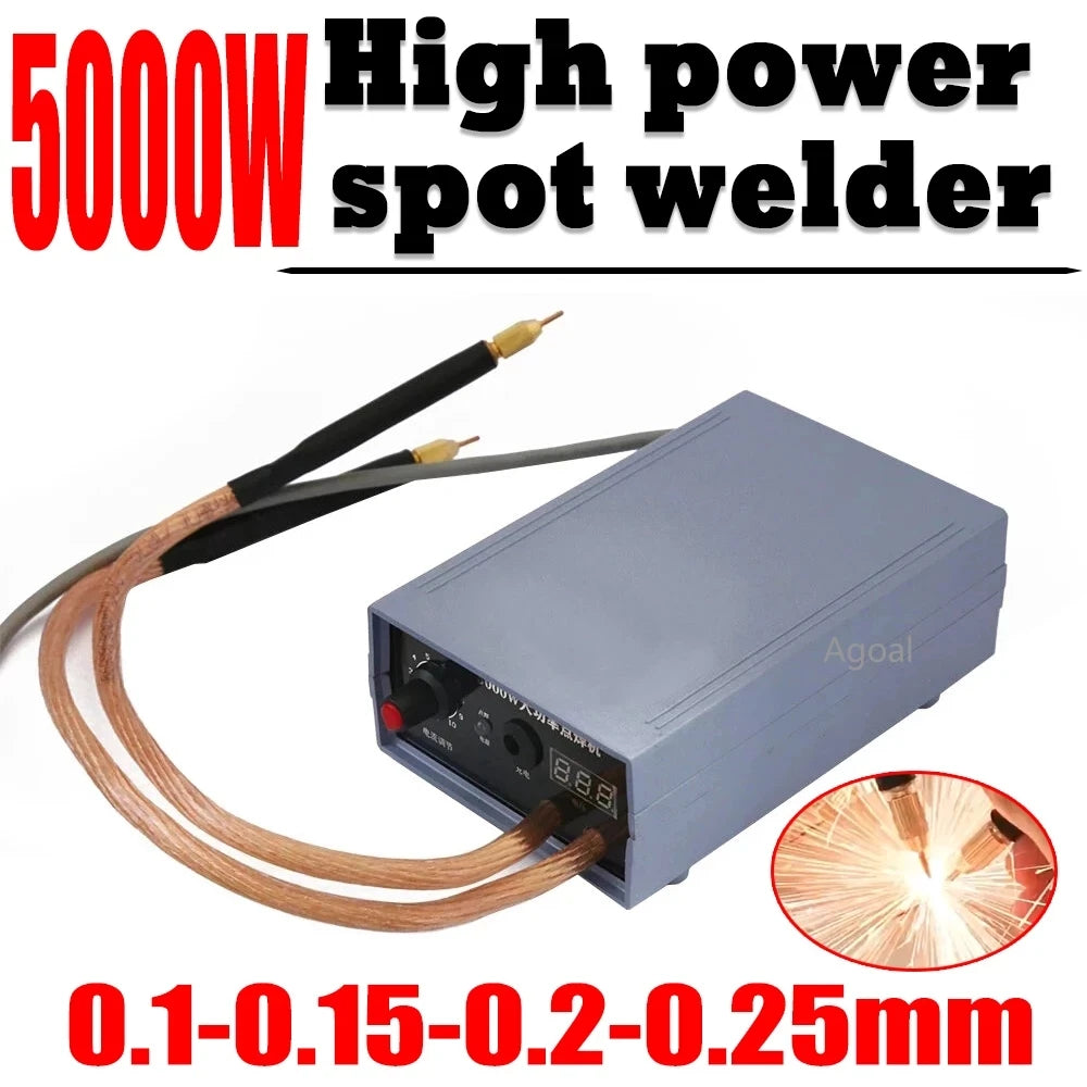 Custom 5000W Mini Spot Welder 18650 Kit DIY Battery Pack Welding Tools Portable Spot welding Machine Pen for 0.1/0.15/0.2/0.25mm Manufacturer