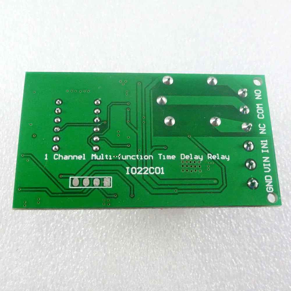 Custom OEM IO22C01_12V DC 12V High-Trigger Multifunction Self-lock Relay PLC Cycle Timer Module Delay Time Switch Manufacturer