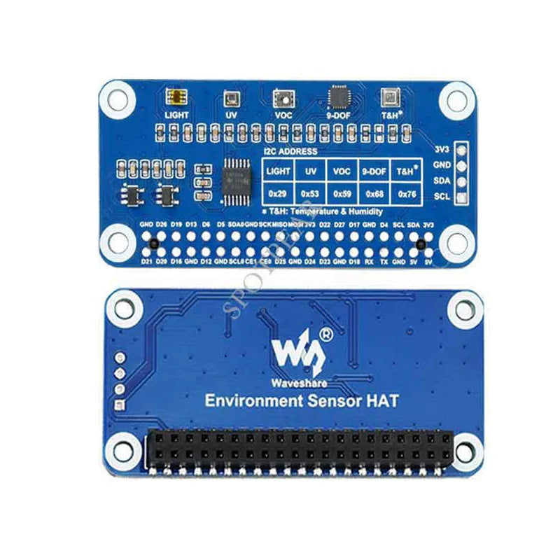 Custom Raspberry Pi Environment Sensor HAT sensor module I2C Bus Manufacturer