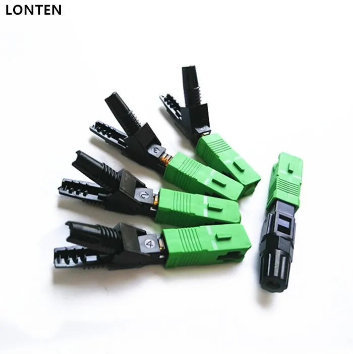 Custom FTTH SC UPC APC single-mode fiber optic SC quick connector FTTH Fiber Optic Fast Connector SC Connector Manufacturer