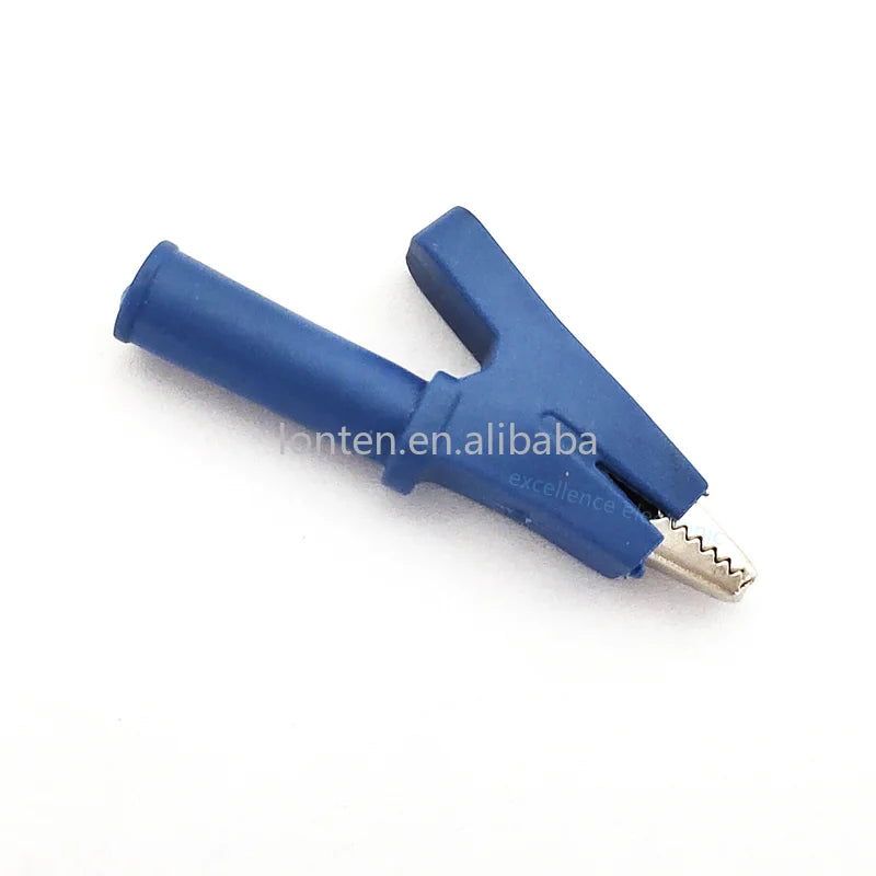 Custom Custom 5PCS/Lot Crocodile Alligator Clips with 4mm Socket Banana Jack Test Clamp Wire Clip 10mm Hole Power Test Clip Manufacturer