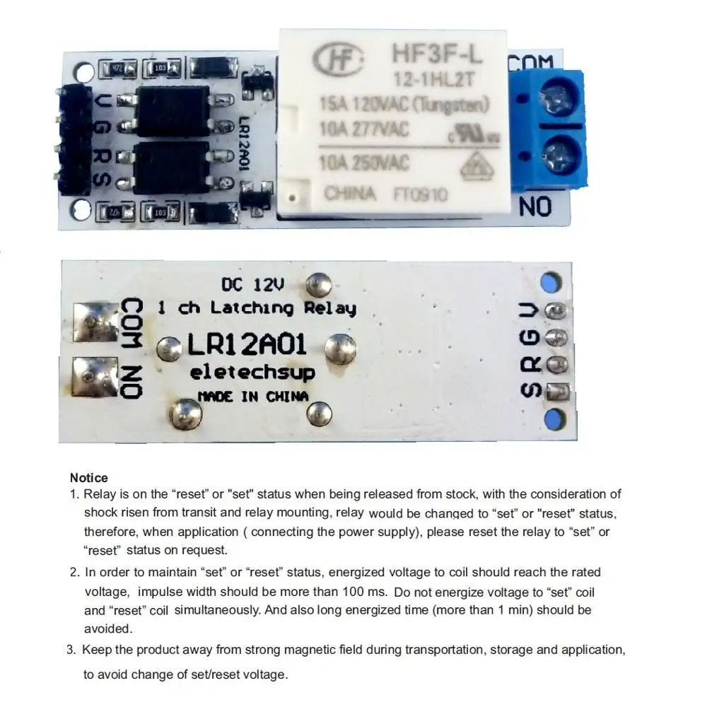 Custom OEM DC 12V 10A Magnetic Latching Relay Module Zero Power Hold Switch Bistable Self-locking Board for LED Motor CCTV PTZ Manufacturer