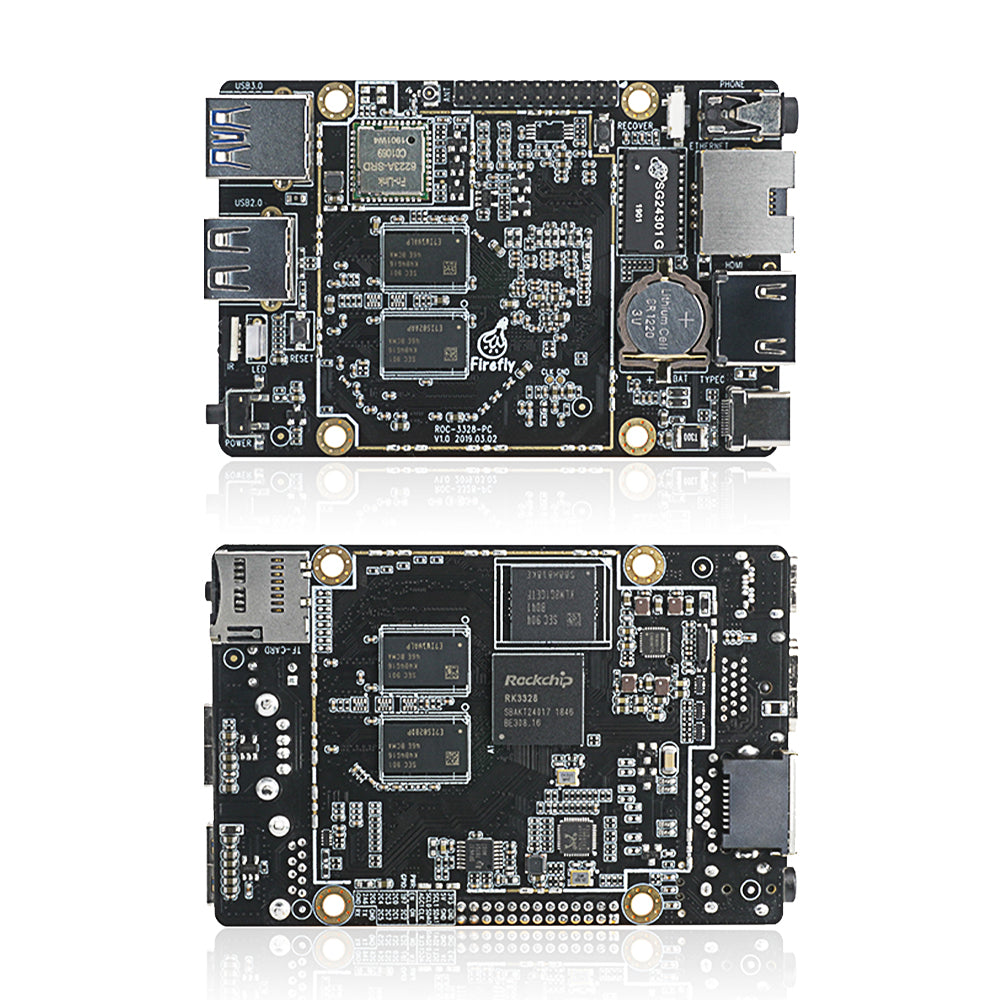 Custom Firefly ROC-RK3328-PC Mini PC RK3328 Quad-core Cortex-A53 64-bit Processor Mali-450 GPU Android/Linux RK3328PC Custom PCB