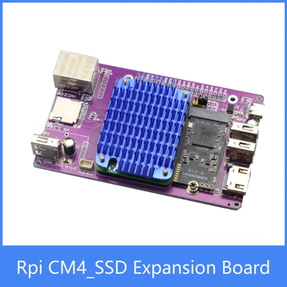 Custom Raspberry Pi CM4 CM4_SSD Expansion board Aluminum Case With heatsink NVME M.2 USB HD Manufacturer