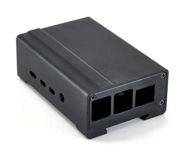 Custom TF card Closed Industrial Raspberry Pi Case Aluminum Alloy Enclosure Case + Fan + Heat sink enclosed Manufacturer