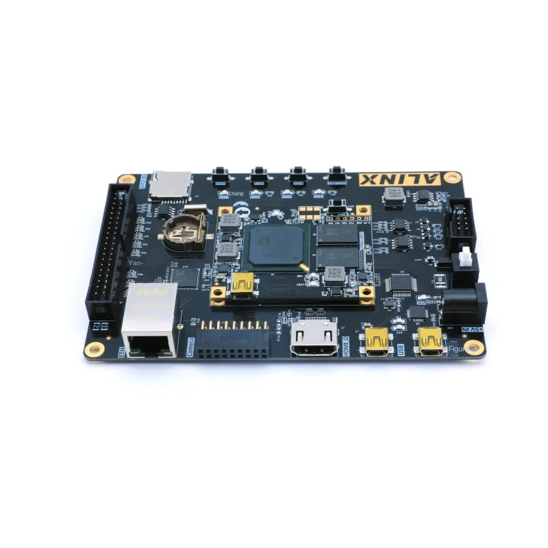 Custom Custom PCB Alinx XILINX FPGA Black Gold Development Board Spartan-7 VIVADO AX7050 XC7S50FGG484 Companion video tutorial pcba des Manufacturer