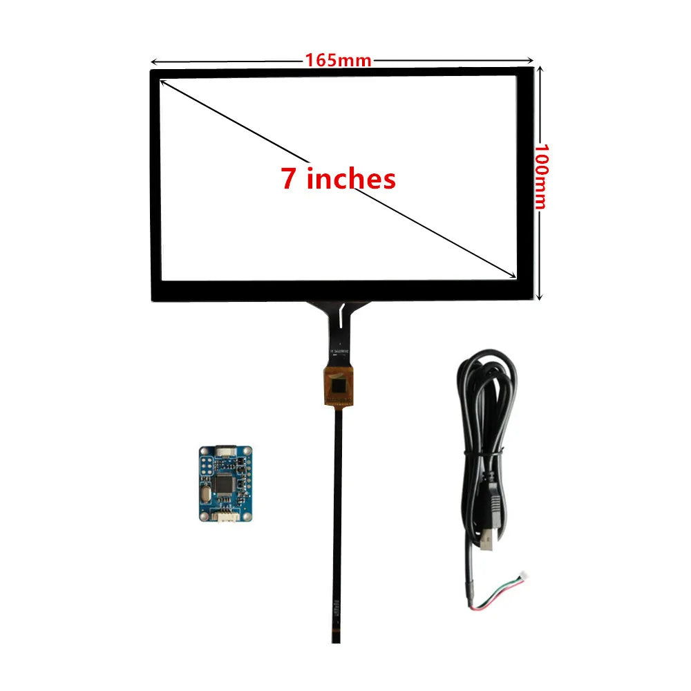 Custom 7 Inch For Raspberry Pi Banana Pi LCD Display With Touchscreen Digitizer Screen Monitor Driver Control Board HD-Compatible VGA Manufacturer