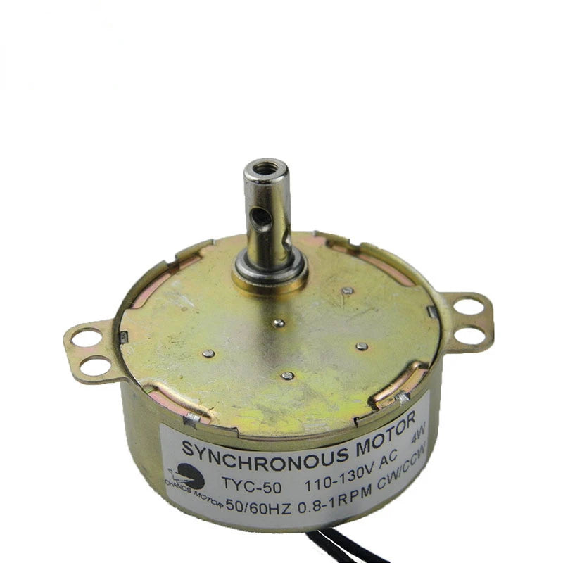 Custom Incubator Motor TYC50 Low Speed Synchronous Motor 110V AC 0.8-1RPM CW/CCW Permanent Electric Motor For Art Project Manufacturer