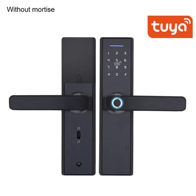 Custom Hot Tuya WIFI Door Lock smart lock Fingerprint Smart door Lock ,Password Keyless Door Lock,APP Remotely Fechadura Digital door l Manufacturer