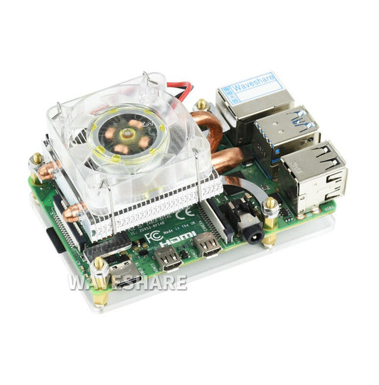 Low-Profile ICE Tower Cooling Fan for Raspberry Pi 4B/3B+/3B, Super Heat Dissipation Custom PCB high quality pcba customize