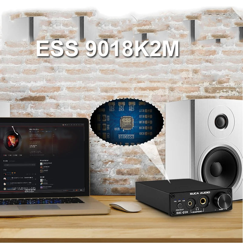 Custom ES9018K2M Optical USB DAC 192kHz/24Bit NE5532 OPA2134 with Headphone Amplifier DAC Audio Decoder DAC Audio Decoder pcb assembly Manufacturer