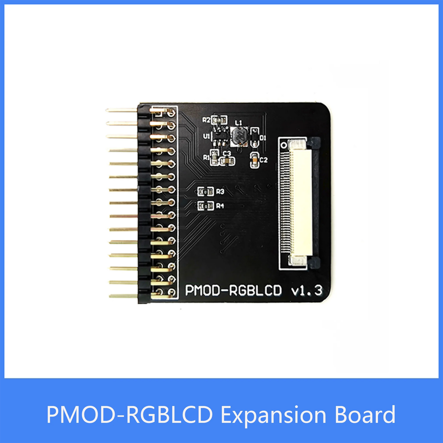 Custom PMOD-RGBLCD Expansion Board iCESugar FPGA Expansion Module Standard PMOD Interface 4.3 inch TFT LCD 480*272 resolution RGB565 Manufacturer