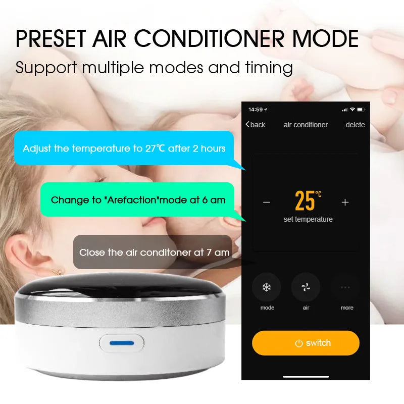Custom New Tuya App Universal IR Smart Remote Controller WiFi+Infrared Home Control Hub 360 Degrees Google Assistant For Alexa IFTTT Manufacturer