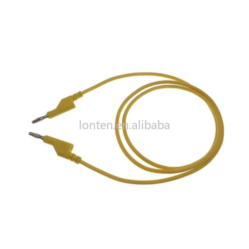 Custom Custom 1PC Double Ended High Voltage Power Test Connecting Wire 4mm Banana Plug Test Wire Silicone 1M Banana Jack for Instrument Manufacturer