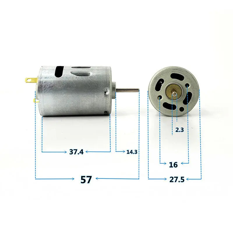 Custom RS-380SH-20150 Micro 27.5mm Motor DC 6V-18V 12V 11000RPM High Speed Large Torque for Hair Dryers Vacuum Cleaner Hot Gun Manufacturer