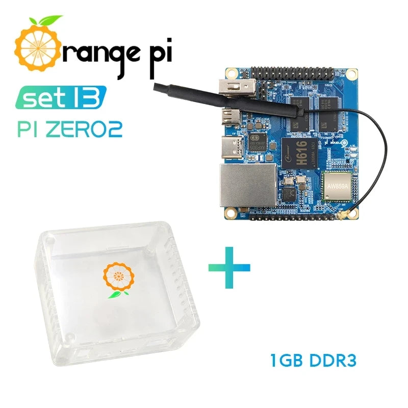 Custom Custom Orange Pi Zero 2 1GB+ABS Transparent Case, Allwinner H616 Chip,Support BT, Wif ,Run Android 10,Ubuntu,Debian OS Single Board Manufacturer