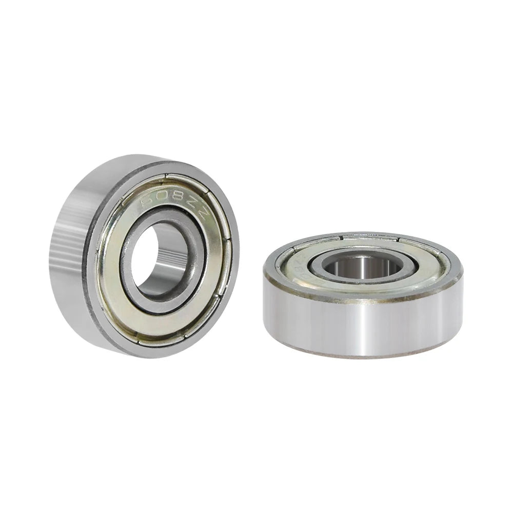 Custom 4pcs/lot Ball  Bearing 608zz 608 2RS 8X22X7 Single Row Deep Groove Steel Sealed Flanged Pulley Miniature Wheel 3D Printers Parts Manufacturer