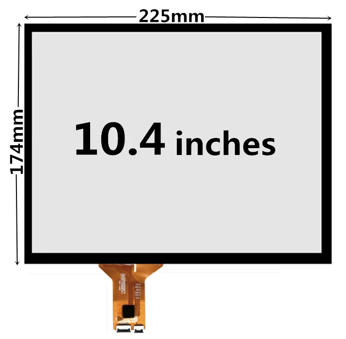 Custom 10.4 Inch 225mm*174mm High Compatibility Universal Industrial Equipment Capacitive Digitizer Touch Screen Panel Glass Manufacturer