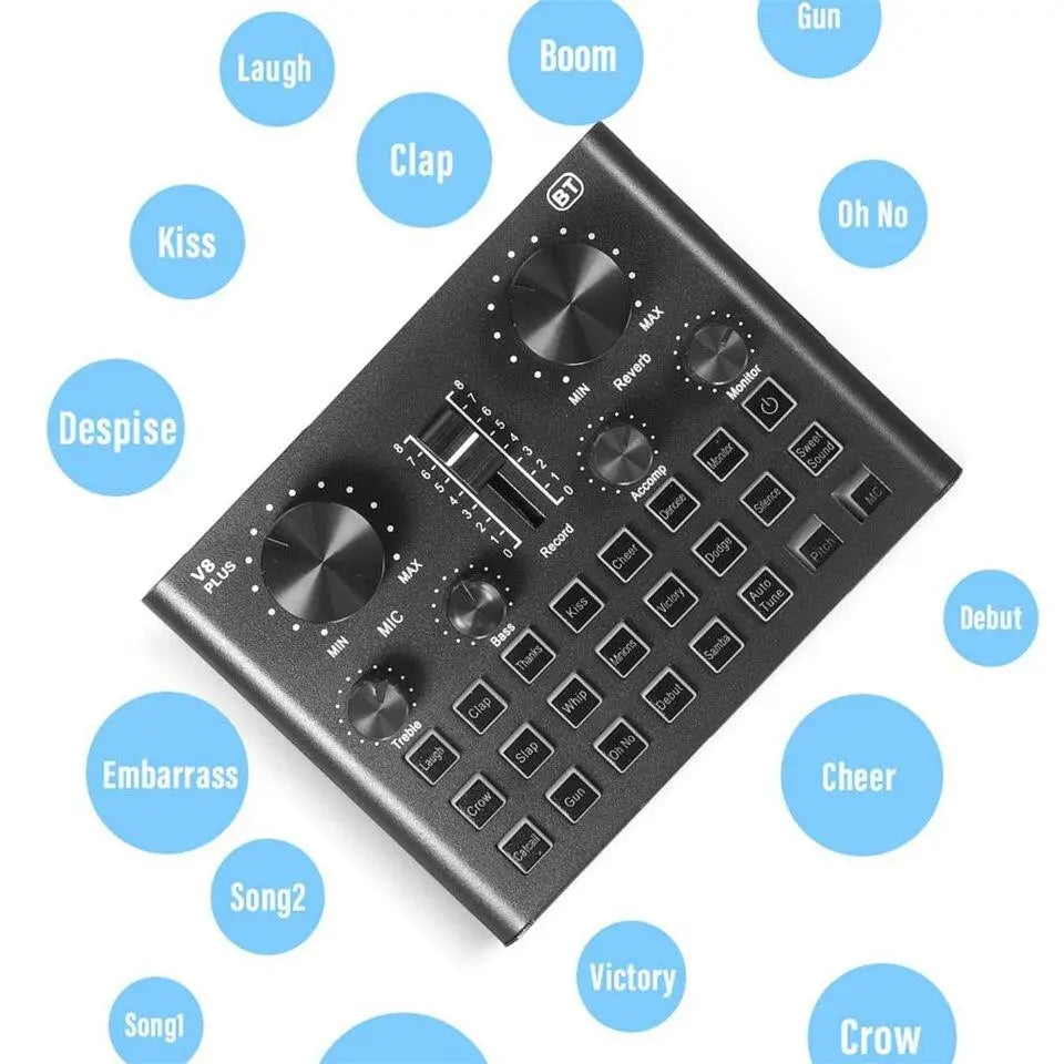 Custom LT Condenser Microphone Kit with Audio Mixer for Streaming Voice Changer Microphone for Live Podcast Equipment Bundle Manufacturer