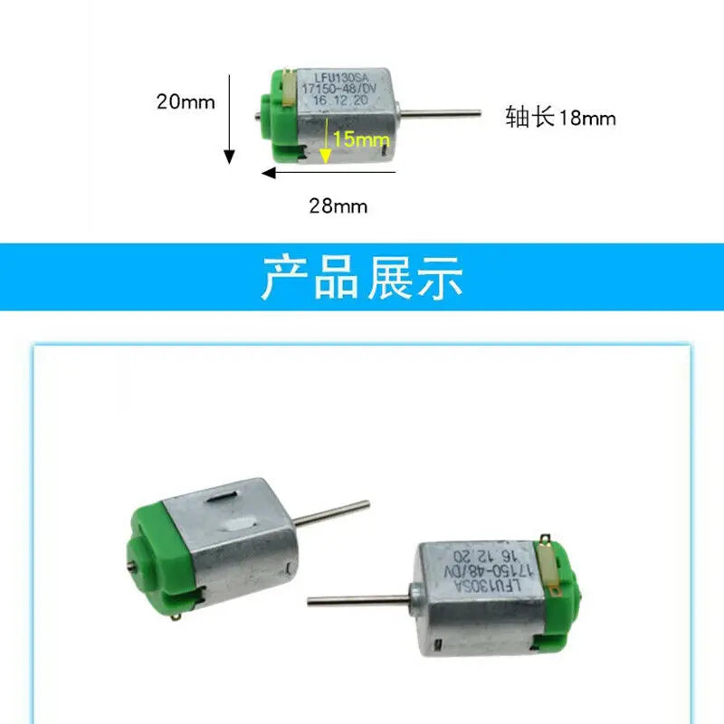 Custom FK-130SA-17150 Motor DC 3V 5V 6V 11800RPM High Speed 18mm Long Shaft Large Torque Motor DIY Car Boat Fan Model Manufacturer