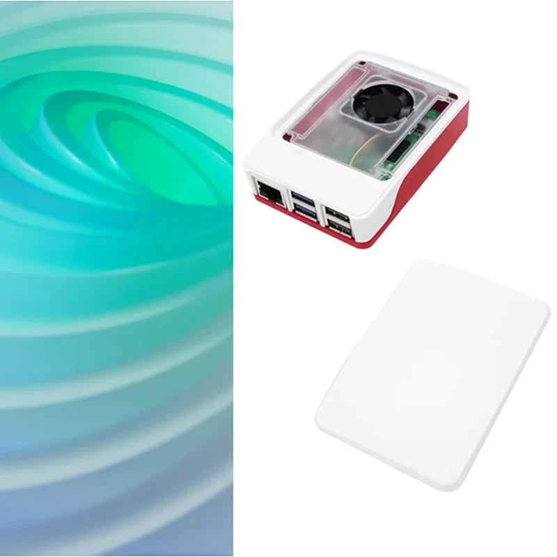 For Raspberry Pi 5 Heat Sink Case With PWM Temperature Controlled Fan Official Cooling Fan Case For Pi5