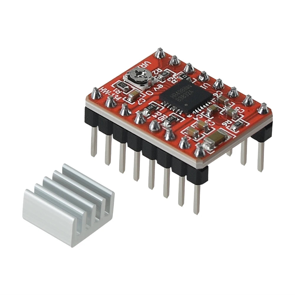 Custom 5PCS A4988 Stepper Motor Driver Module with Heatsink + Heat Sink 3D Printer Parts For SKR V1.3 1.4  GTR V1.0 MKS GEN V1.4 board Manufacturer