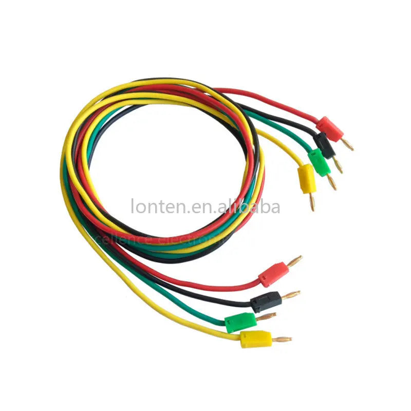 Custom Custom High Quality 2mm Banana Plug Silicone Wire 24AWG K2 Test Cable Double  Experiment Short Route Can Be Overlapped Manufacturer