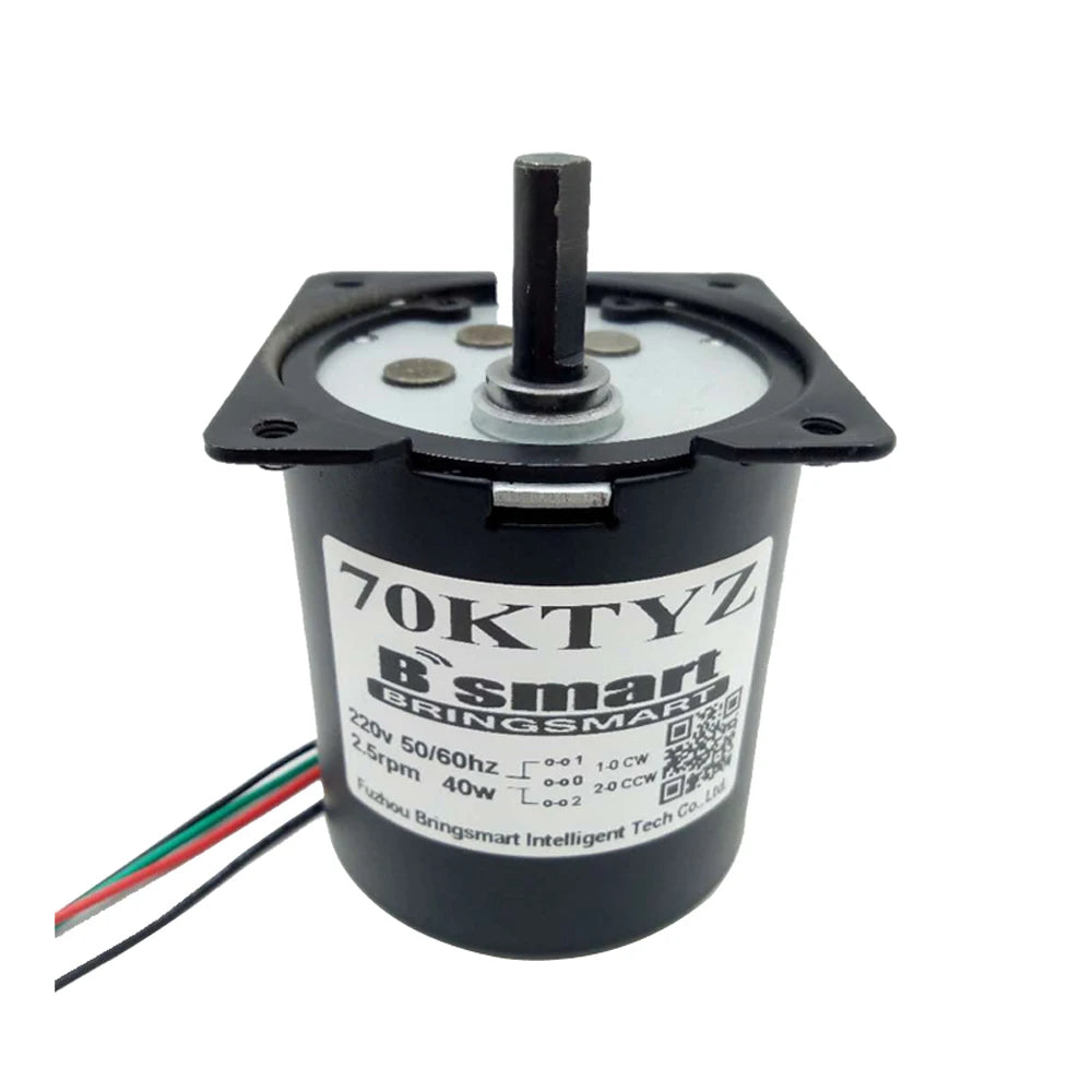 Custom 40W 2.5-110RPM Permanent Magnet Synchronous Motor 220V High Torque Motor 3.5-160KG Reversible 50/60Hz For Automation Equipment Manufacturer
