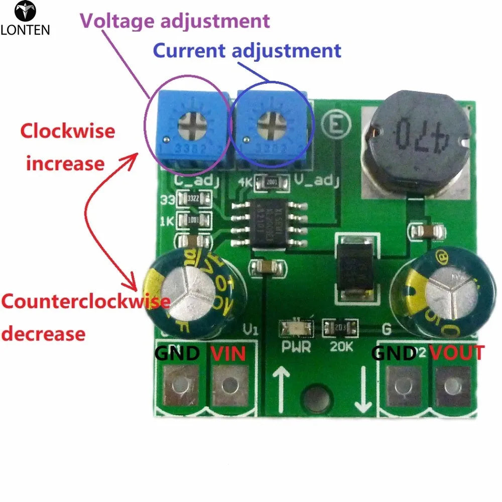 Custom for LED Dimming Motor Speed regulation 15W Constant current & Constant voltage DC-DC Buck Converter 8-32V to 3.3V 5V 6V 9V 12V Manufacturer