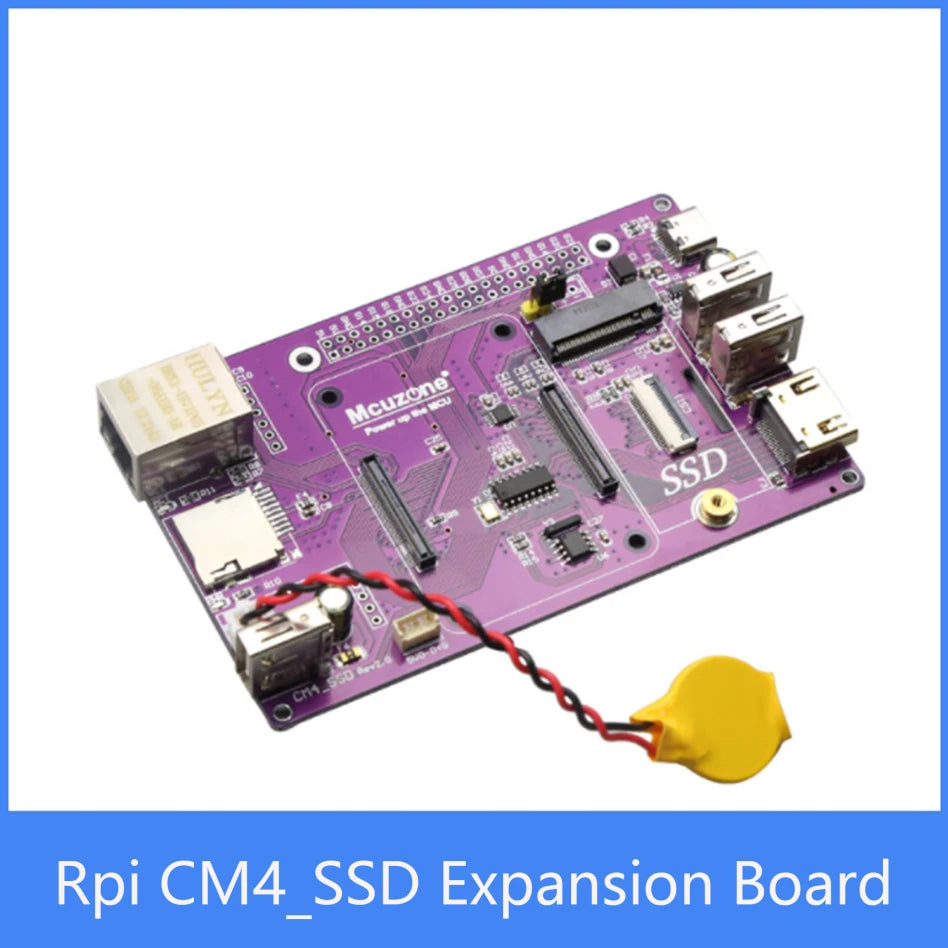 Custom Raspberry Pi CM4 CM4_SSD Expansion board Aluminum Case With heatsink NVME M.2 USB HD Manufacturer