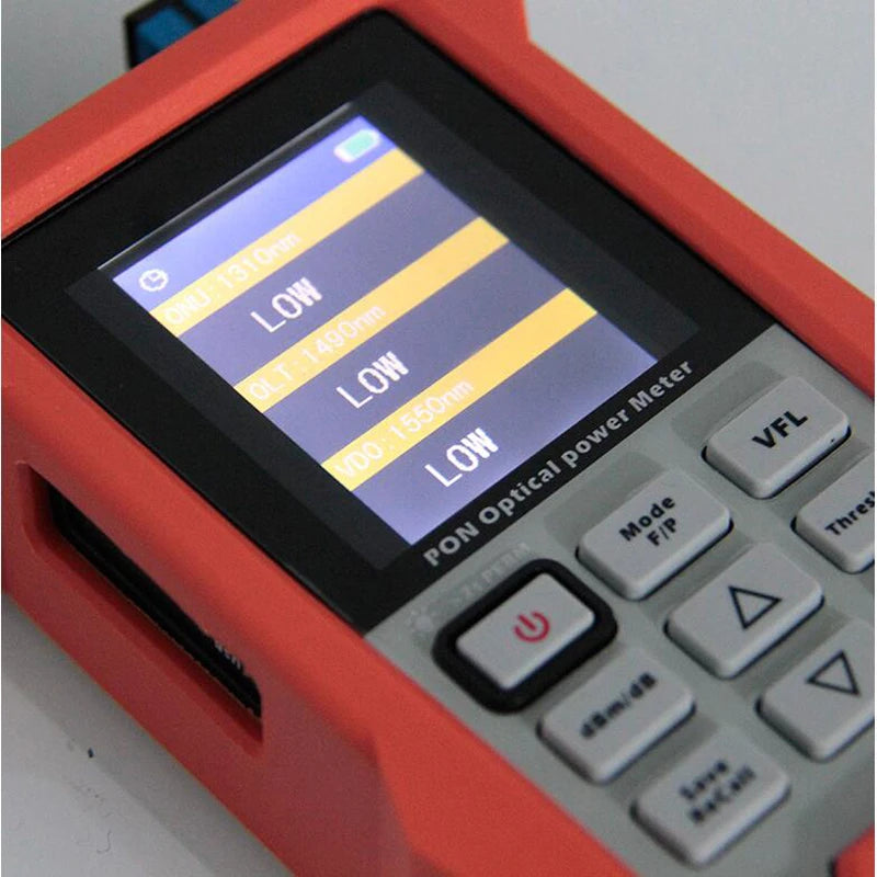 Custom Fiber Optic Power Meter PON AOF500 with SC/PC Connector Versatile Power High Stable Source Pon Optical Power Meter By DHL Manufacturer