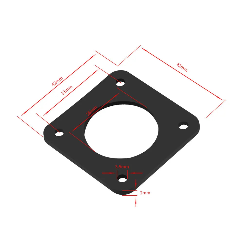 Custom 5 Pcs 17 Stepper Motor Wood Shock Absorber Damper 3mm Thickness Cork Gasket Silicone Gasket 2mm Damper Isolator For 3D Printer Manufacturer