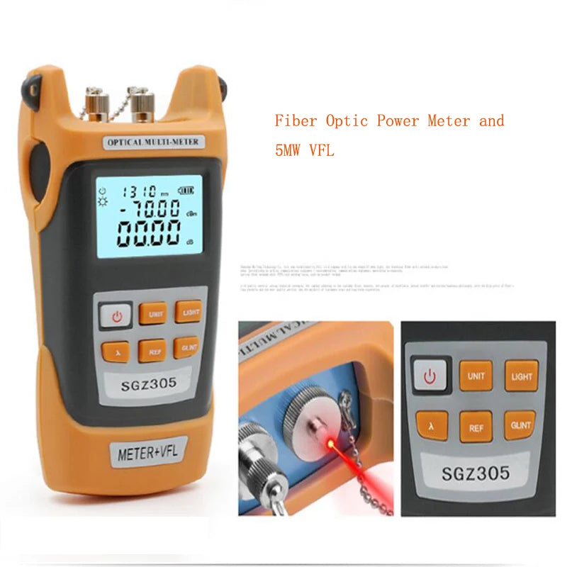 Custom FTTH Fiber Optic Tool Kit with FC-6S Fiber Cleaver and Optical Power Meter 5MW Visual Fault Locator machine Wire stripper CFS-2 Manufacturer