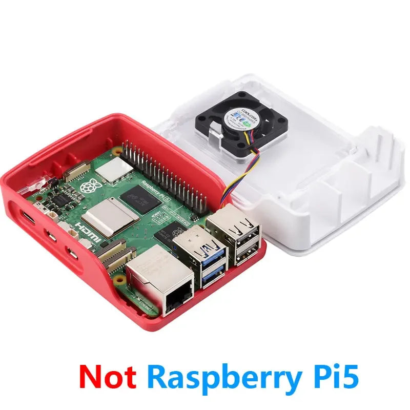Raspberry Pi 5 ABS Case with Temperature Controlled PWM Fan Support Cluster Stacking for Raspberry Pi 5
