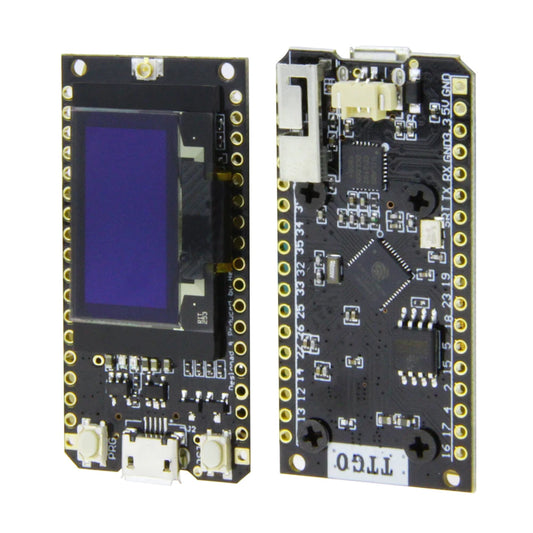 Custom TTGO LORA32 868/915Mhz ESP32 LoRa OLED 0.96 Inch Display  WIFI ESP32 ESP-32 Module with Antenna plastic tilt for pcba Manufacturer